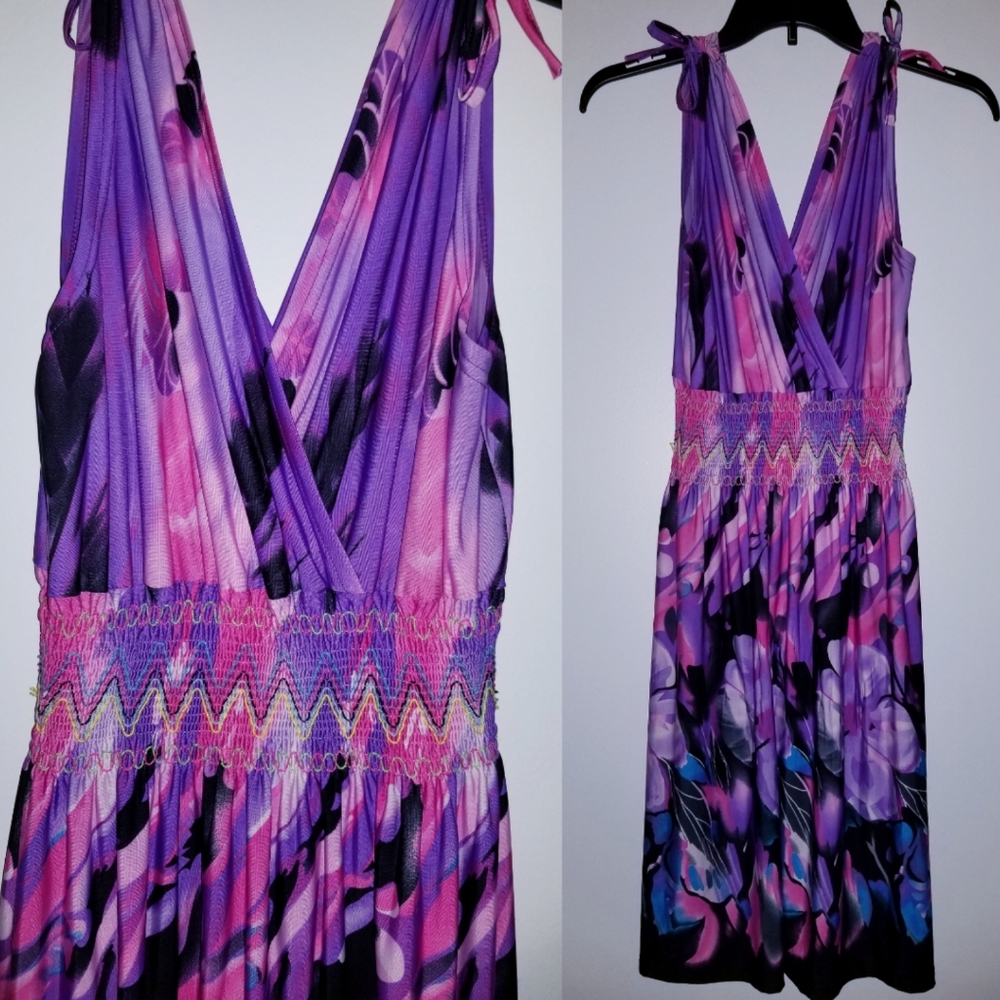 Jinhuanshow, Women's Dress, Large, Multi-C…
